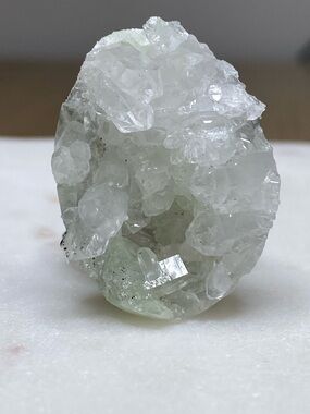 Green Apophyllite Ring • Raw Zeolite Crystal Cluster • Ethereal Mint Statement